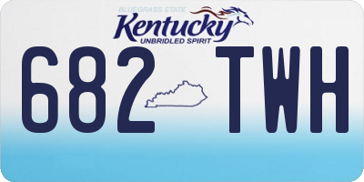 KY license plate 682TWH