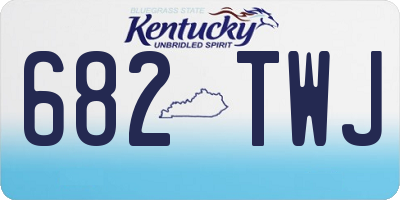 KY license plate 682TWJ