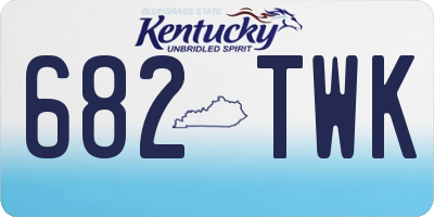 KY license plate 682TWK