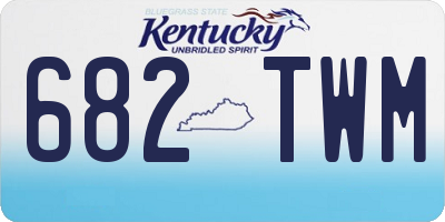 KY license plate 682TWM