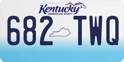 KY license plate 682TWQ