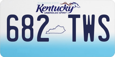 KY license plate 682TWS