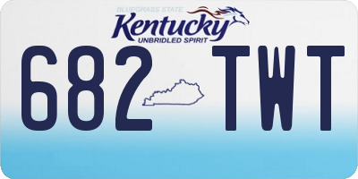 KY license plate 682TWT