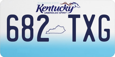 KY license plate 682TXG