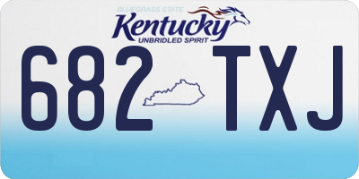 KY license plate 682TXJ