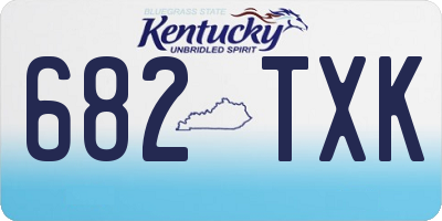 KY license plate 682TXK
