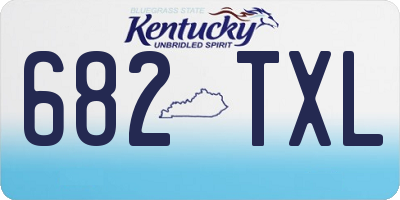 KY license plate 682TXL