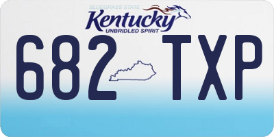 KY license plate 682TXP