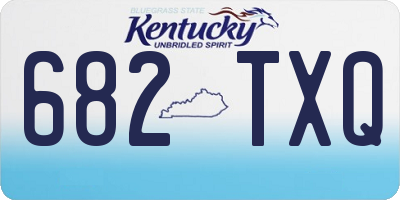 KY license plate 682TXQ