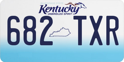 KY license plate 682TXR