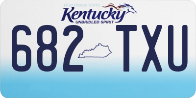 KY license plate 682TXU