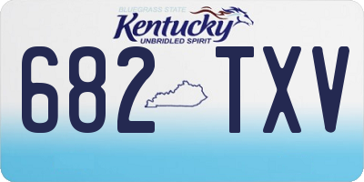 KY license plate 682TXV