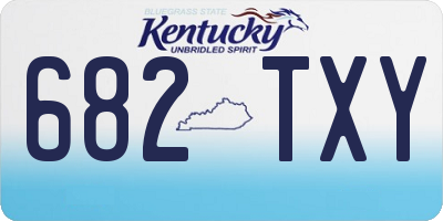 KY license plate 682TXY