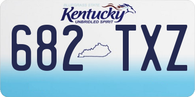 KY license plate 682TXZ