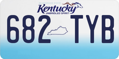 KY license plate 682TYB