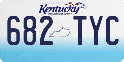 KY license plate 682TYC