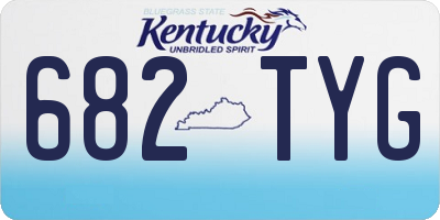 KY license plate 682TYG