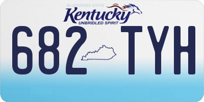KY license plate 682TYH