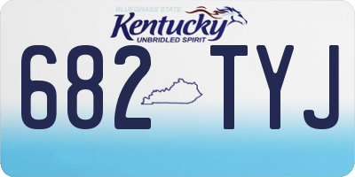 KY license plate 682TYJ