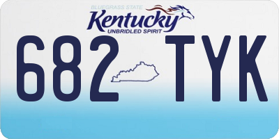KY license plate 682TYK