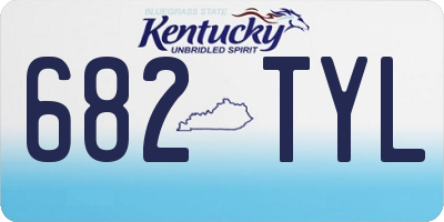 KY license plate 682TYL