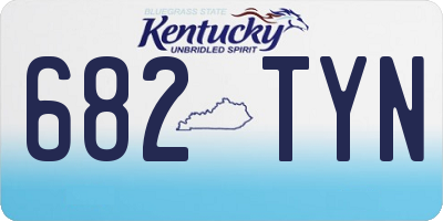 KY license plate 682TYN