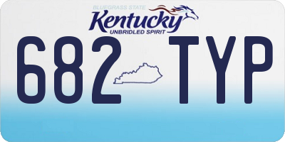KY license plate 682TYP