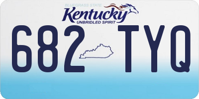 KY license plate 682TYQ