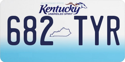 KY license plate 682TYR