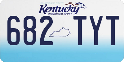 KY license plate 682TYT