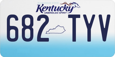 KY license plate 682TYV