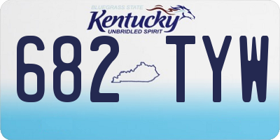 KY license plate 682TYW