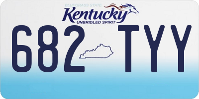 KY license plate 682TYY