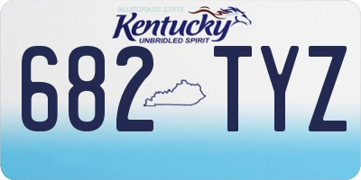 KY license plate 682TYZ