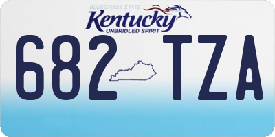 KY license plate 682TZA