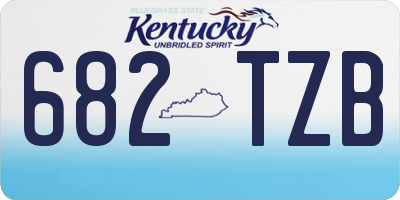 KY license plate 682TZB