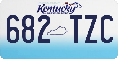 KY license plate 682TZC