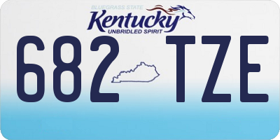 KY license plate 682TZE