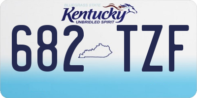 KY license plate 682TZF