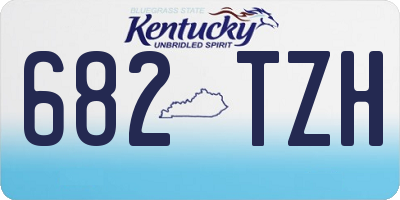 KY license plate 682TZH