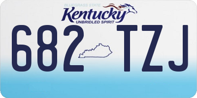 KY license plate 682TZJ