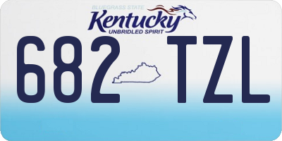 KY license plate 682TZL
