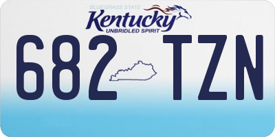 KY license plate 682TZN