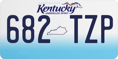KY license plate 682TZP