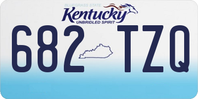 KY license plate 682TZQ