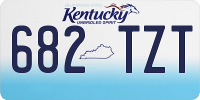 KY license plate 682TZT