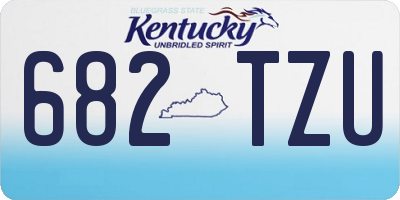 KY license plate 682TZU
