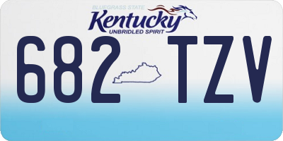 KY license plate 682TZV