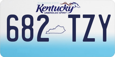 KY license plate 682TZY