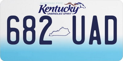 KY license plate 682UAD
